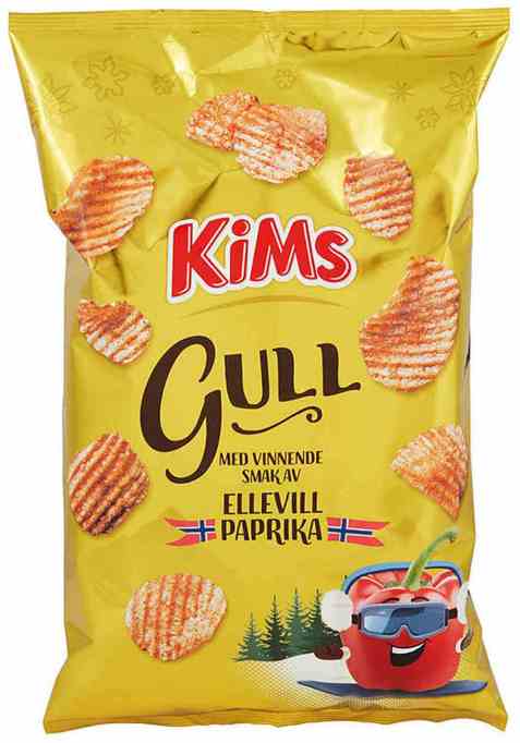Bilde av Kims potetgull ellevill paprika. Bilde av Kims potetgull ellevill paprika.