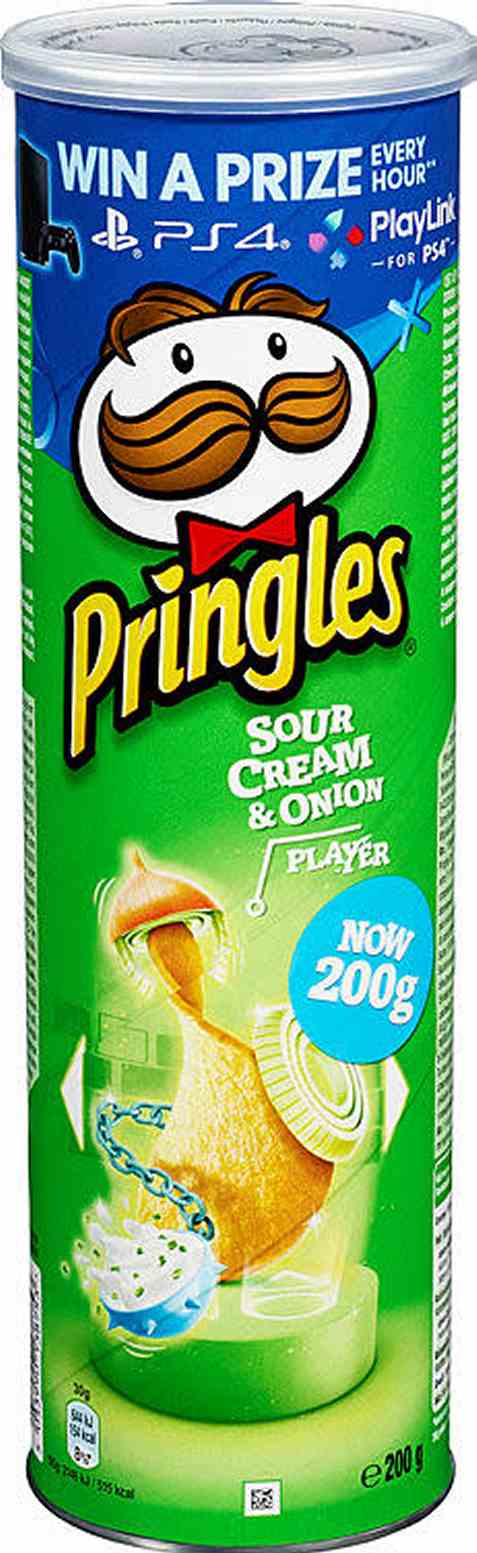 Bilde av Pringles sour cream and onion 200 gr. Bilde av Pringles sour cream and onion 200 gr.