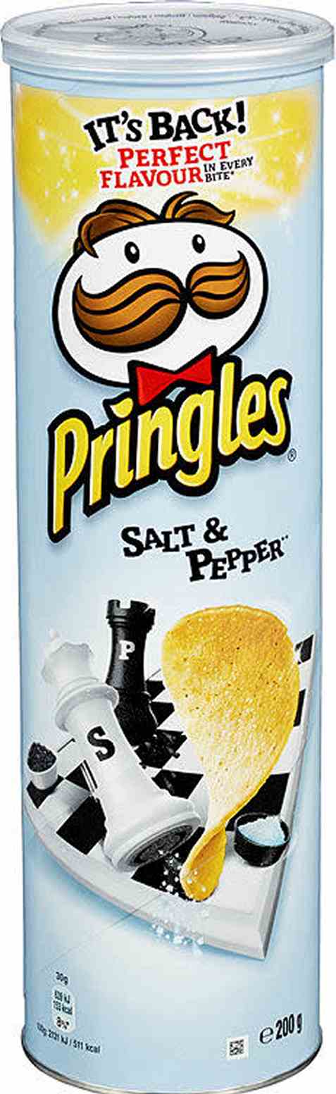Bilde av Pringles salt og pepper 200 gr. Bilde av Pringles salt og pepper 200 gr.