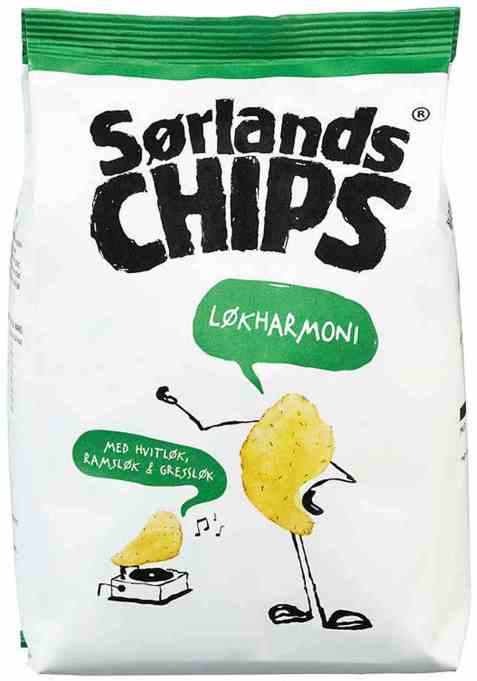 Bilde av Sørlandschips løk 165 gr. Bilde av Sørlandschips løk 165 gr.