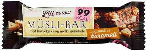Bilde av Sørlandschips litt er lov muslibar karamell.