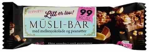 Bilde av Sørlandschips litt er lov muslibar sjoko og peanøtter.