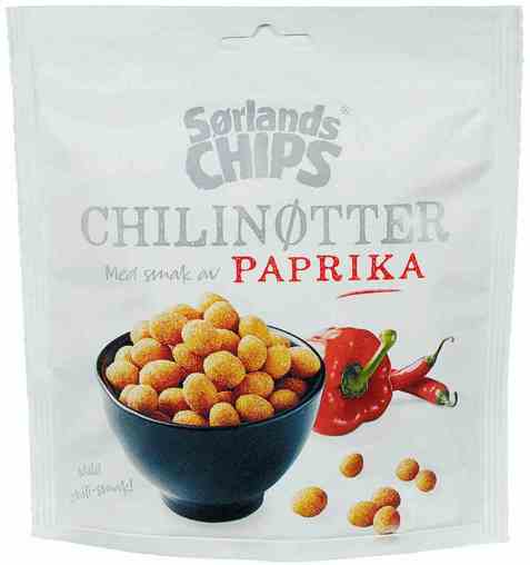 Bilde av Sørlandschips chilinøtter milde.