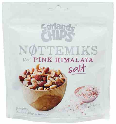 Bilde av Sørlandschips nøttemiks himalayasalt. Bilde av Sørlandschips nøttemiks himalayasalt.