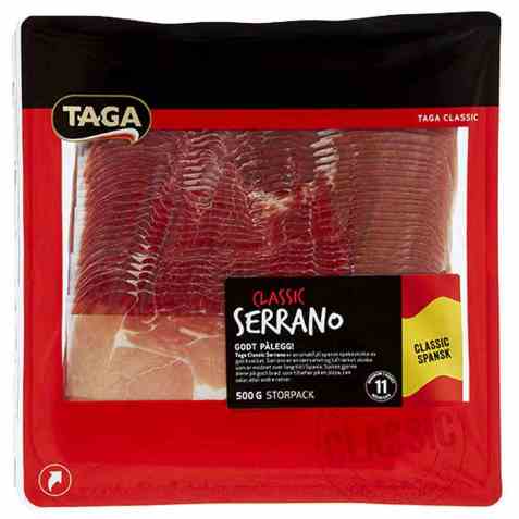 Bilde av Taga classic serranoskinke 500 gr. Bilde av Taga classic serranoskinke 500 gr.