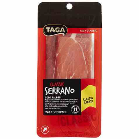 Bilde av Taga classic serranoskinke 240 gr. Bilde av Taga classic serranoskinke 240 gr.