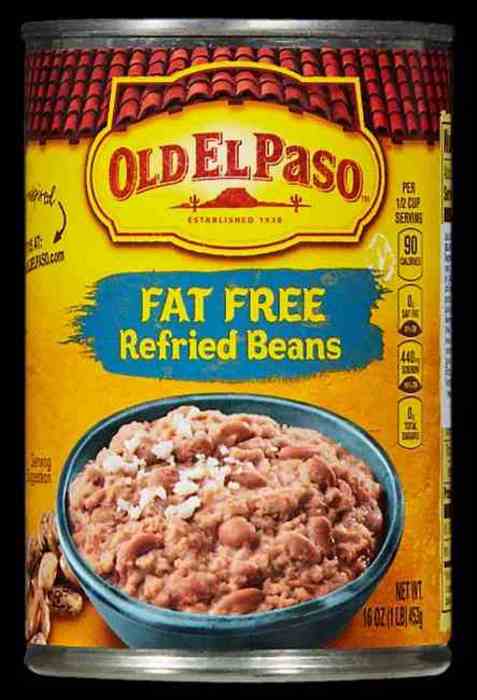 Bilde av Old El Paso refried beans. Bilde av Old El Paso refried beans.