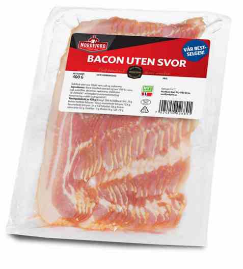 Bilde av Nordfjord bacon uten svor 400 gr. Bilde av Nordfjord bacon uten svor 400 gr.