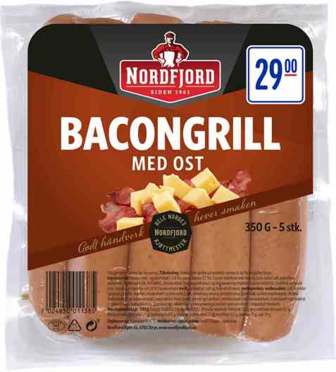 Bilde av Nordfjord bacongrill med ost. Bilde av Nordfjord bacongrill med ost.