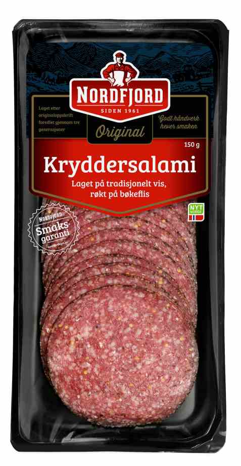 Bilde av Nordfjord kryddersalami. Bilde av Nordfjord kryddersalami.
