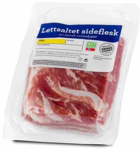 Bilde av Nordfjord lettsaltet sideflesk. Bilde av Nordfjord lettsaltet sideflesk.