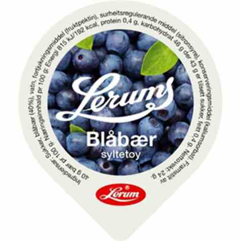 Bilde av Lerum Blåbærsyltetøy kuvert. Bilde av Lerum Blåbærsyltetøy kuvert.