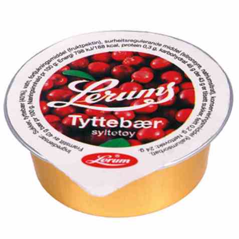 Bilde av Lerum tyttebærsyltetøy kuvert.