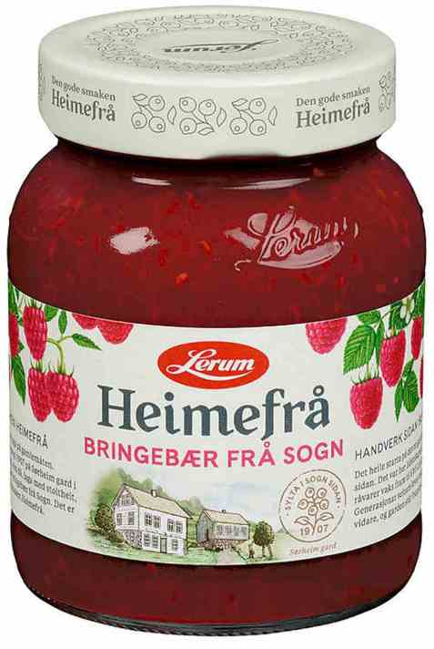 Bilde av Lerum heimefrå bringebær. Bilde av Lerum heimefrå bringebær.