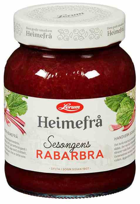 Bilde av Lerum heimefrå rabarbra. Bilde av Lerum heimefrå rabarbra.