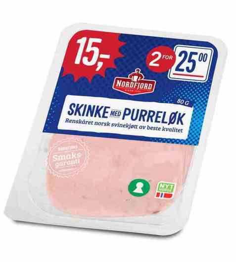 Bilde av Nordfjord skinke med purreløk. Bilde av Nordfjord skinke med purreløk.