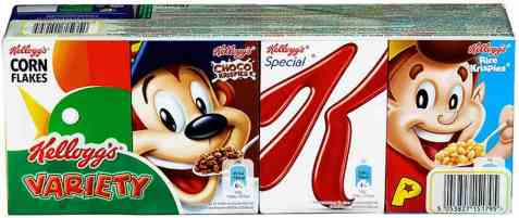 Bilde av Kelloggs variety frokost. Bilde av Kelloggs variety frokost.