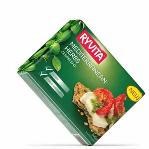 Bilde av Ryvita mediterranean herbs. Bilde av Ryvita mediterranean herbs.