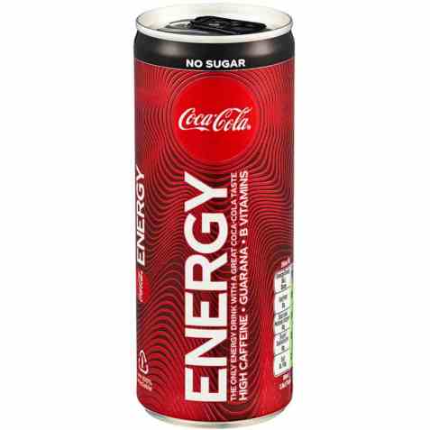 Bilde av Coca Cola energy no sugar boks 0,25 l.
