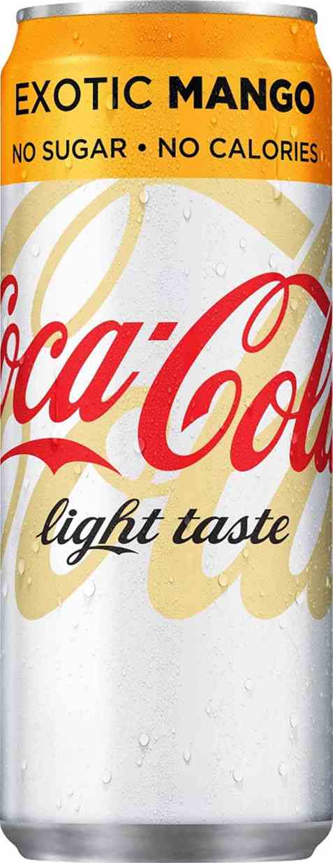 Bilde av Coca Cola Light taste exotic mango boks 0,33 liter. Bilde av Coca Cola Light taste exotic mango boks 0,33 liter.