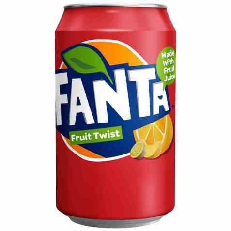 Bilde av Fanta fruit twist 0,33 l boks. Bilde av Fanta fruit twist 0,33 l boks.