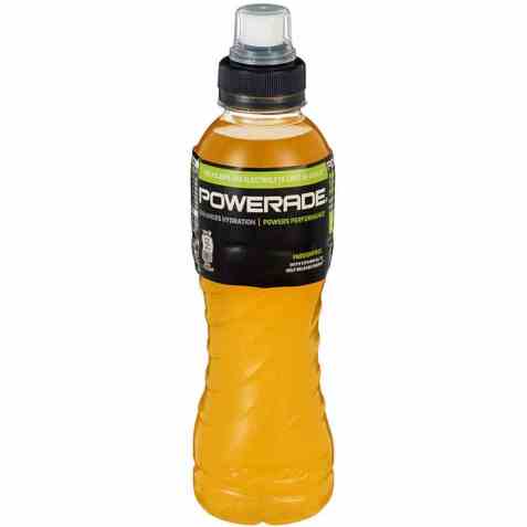 Bilde av Powerade passion fruit.