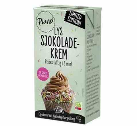 Bilde av Tine Piano lys Sjokoladekrem. Bilde av Tine Piano lys Sjokoladekrem.