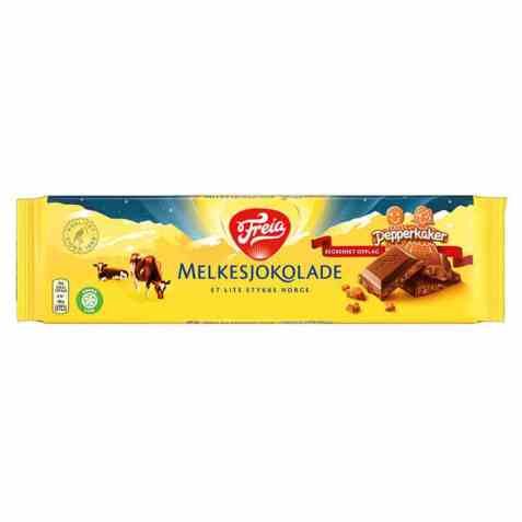 Bilde av Freia Melkesjokolade med pepperkake. Bilde av Freia Melkesjokolade med pepperkake.