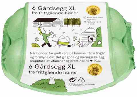 Bilde av Den stolte hane gårdsegg fra frittgående høner xl. Bilde av Den stolte hane gårdsegg fra frittgående høner xl.
