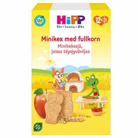 Bilde av Hipp Kjeks med fullkorn og eple. Bilde av Hipp Kjeks med fullkorn og eple.
