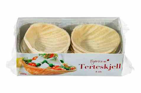 Bilde av Bjørken terteskjell. Bilde av Bjørken terteskjell.