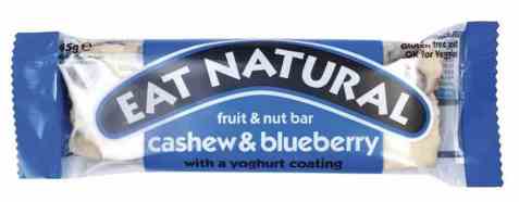 Bilde av Eat natural bar cashew and blueberry. Bilde av Eat natural bar cashew and blueberry.