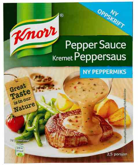 Bilde av Knorr kremet peppersaus.