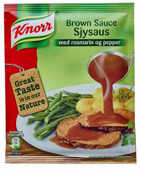 Bilde av Knorr sjysaus med rosmarin og pepper. Bilde av Knorr sjysaus med rosmarin og pepper.