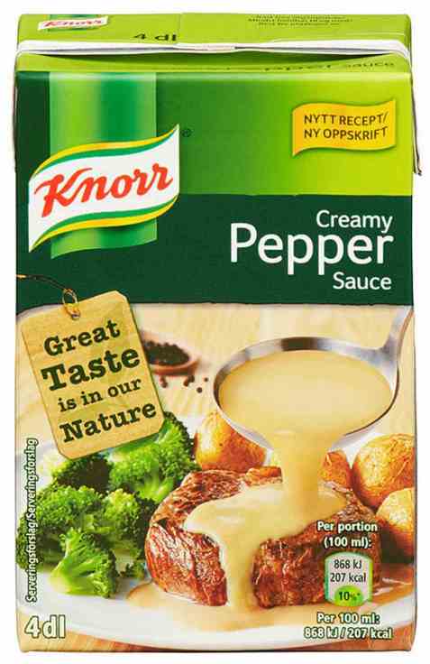 Bilde av Knorr kremet peppersaus 400 ml. Bilde av Knorr kremet peppersaus 400 ml.