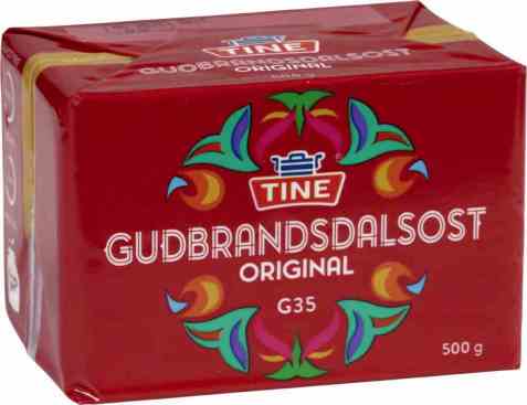Bilde av Tine Gudbrandsdalsost original. Bilde av Tine Gudbrandsdalsost original.