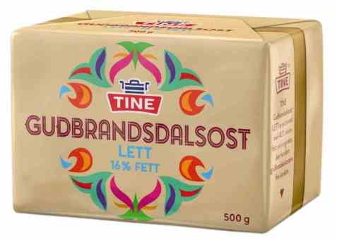 Bilde av Tine Gudbrandsdalsost lett 16 prosent. Bilde av Tine Gudbrandsdalsost lett 16 prosent.