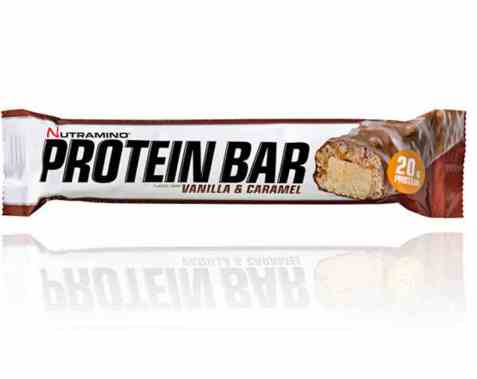 Bilde av Nutramino Proteinbar crispy vanilla. Bilde av Nutramino Proteinbar crispy vanilla.