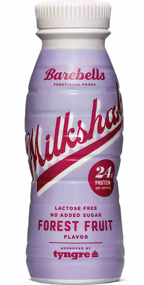 Bilde av Barebells milkshake forest fruits. Bilde av Barebells milkshake forest fruits.