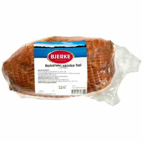Bilde av Bjerke Bøkerøkt skinke hel. Bilde av Bjerke Bøkerøkt skinke hel.