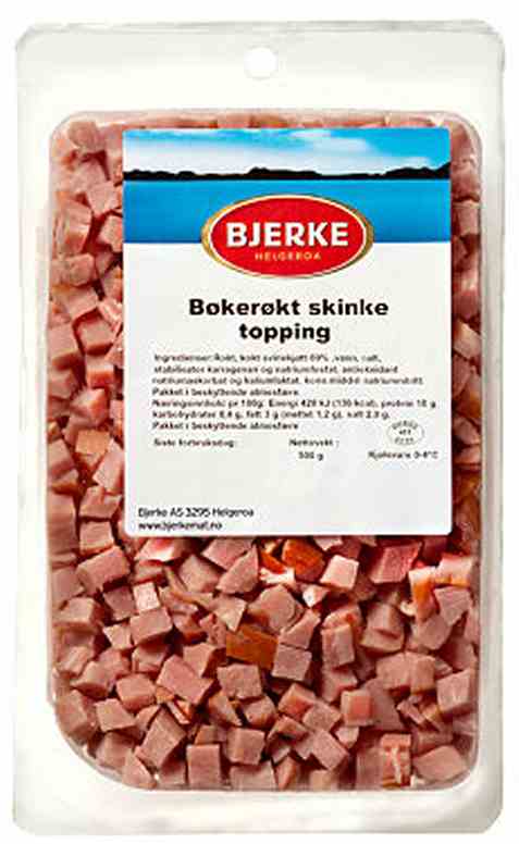 Bilde av Bjerke Bøkerøkt skinke topping. Bilde av Bjerke Bøkerøkt skinke topping.