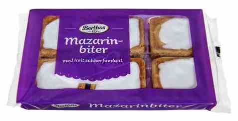 Bilde av Berthas mazarinbiter 6stk 280gr. Bilde av Berthas mazarinbiter 6stk 280gr.