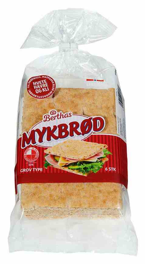 Bilde av Berthas mykbrød fullkorn. Bilde av Berthas mykbrød fullkorn.