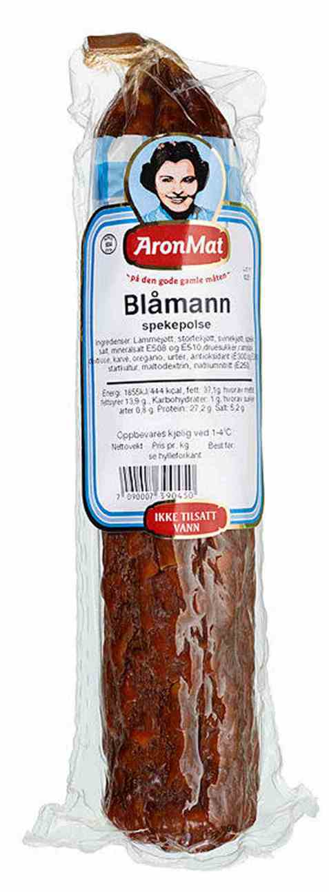 Bilde av Aron Mat spekepølse blåmann 300 gr. Bilde av Aron Mat spekepølse blåmann 300 gr.