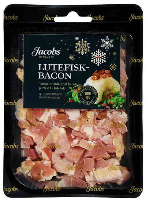 Bilde av Jacobs Utvalgte lutefiskbacon. Bilde av Jacobs Utvalgte lutefiskbacon.