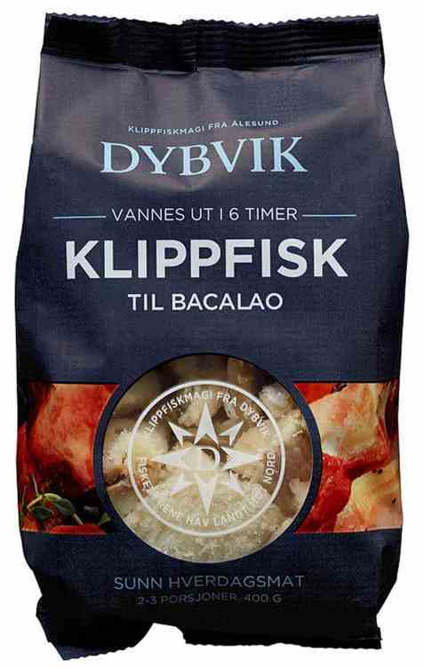 Bilde av Dybvik klippfisk biter uten skinn og ben 400 gr. Bilde av Dybvik klippfisk biter uten skinn og ben 400 gr.