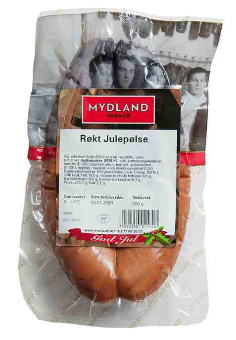 Bilde av Mydland julepølse røkt. Bilde av Mydland julepølse røkt.
