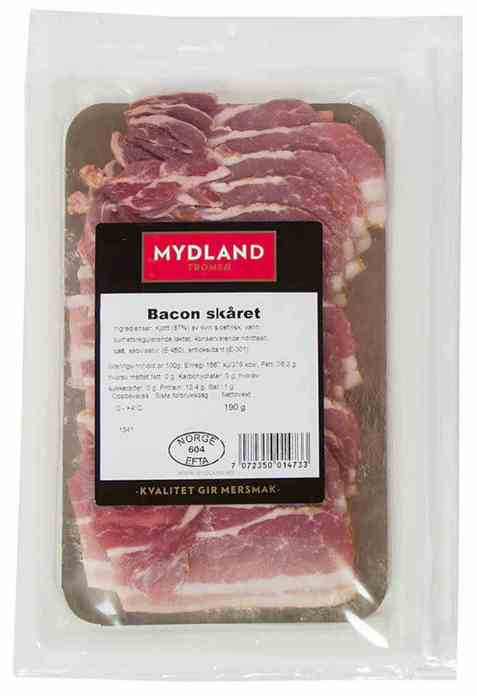 Bilde av Mydland bacon skivet 190 gr. Bilde av Mydland bacon skivet 190 gr.