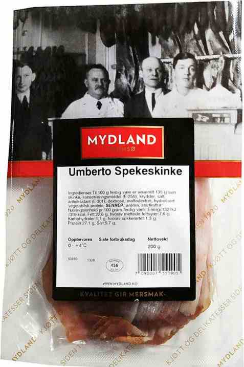 Bilde av Mydland spekeskinke umberto skivet. Bilde av Mydland spekeskinke umberto skivet.