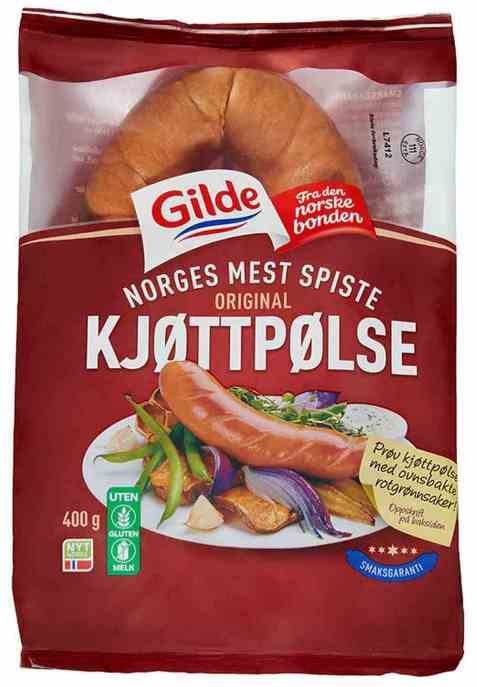 Bilde av Gilde kjøttpølse original ring. Bilde av Gilde kjøttpølse original ring.